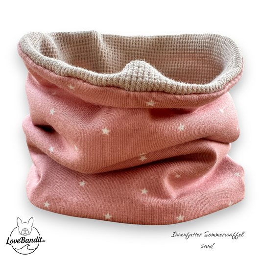 Hundeloop Hundehalstuch Frühling Sommer Sterne Mini Rosa