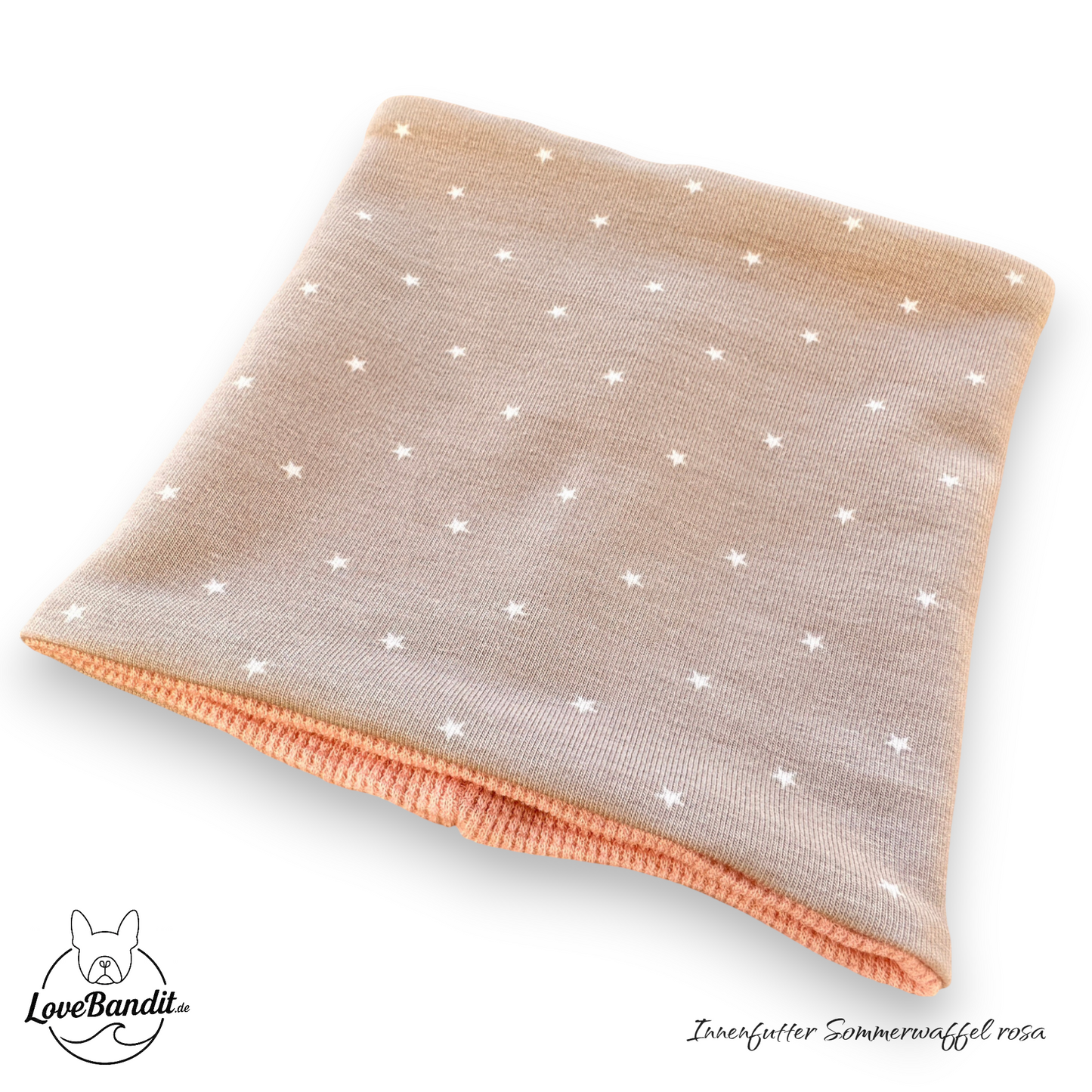 Hundeloop Hundehalstuch Frühling Sommer Sterne Mini Taupe