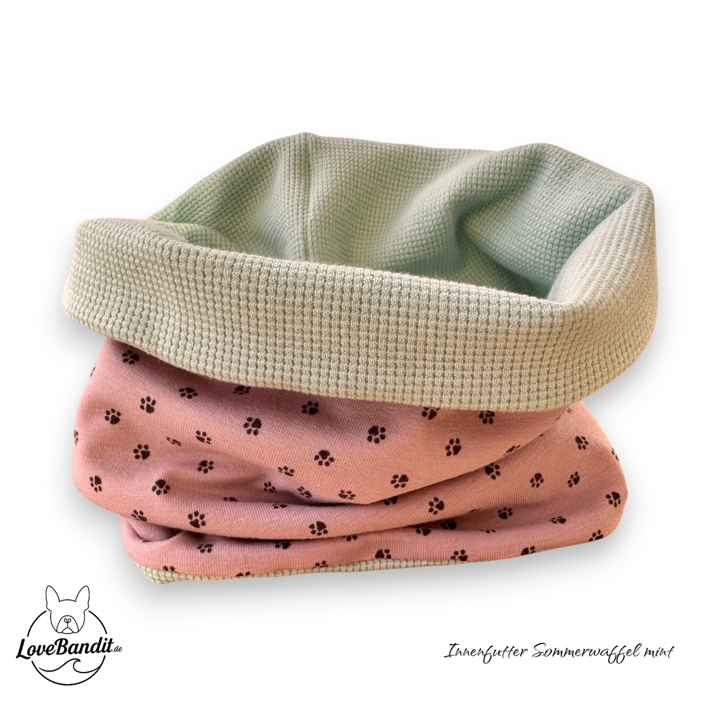 Hundeloop Hundehalstuch Frühling Sommer Pfötchen Altflieder