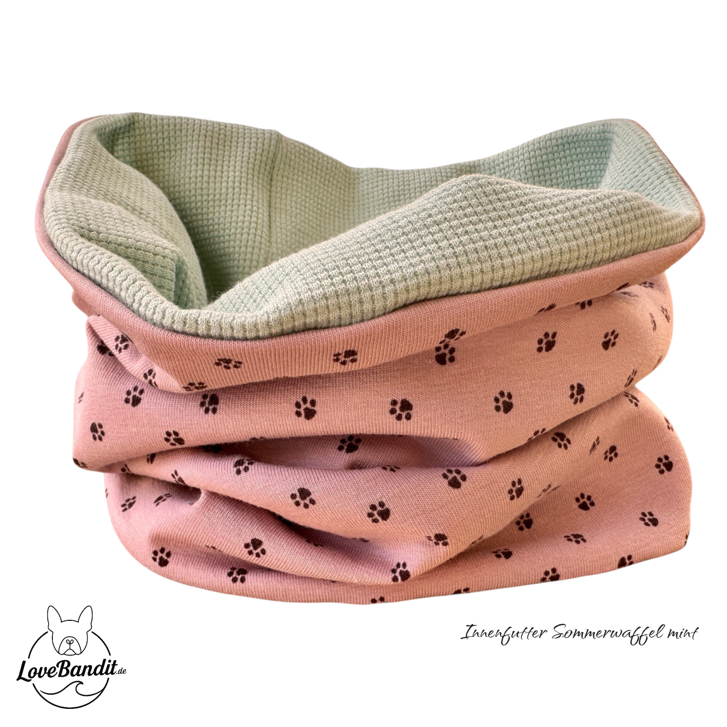 Hundeloop Hundehalstuch Frühling Sommer Pfötchen Altflieder