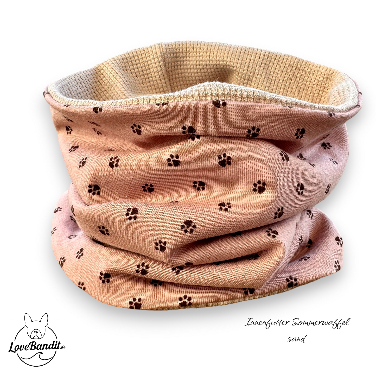 Hundeloop Hundehalstuch Frühling Sommer Pfötchen Altflieder