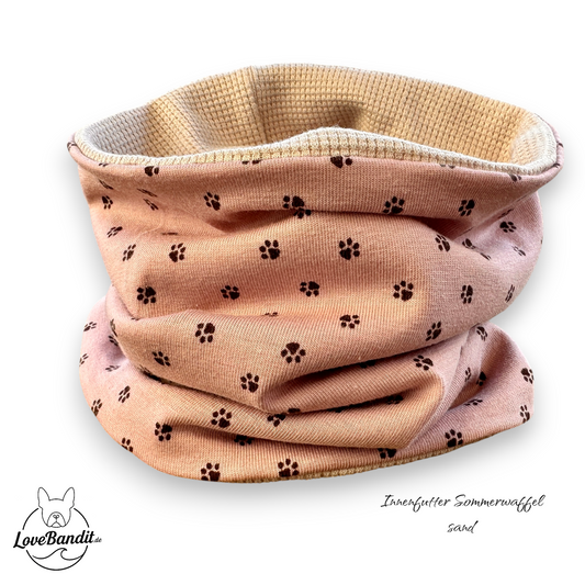 Hundeloop Hundehalstuch Frühling Sommer Pfötchen Altflieder