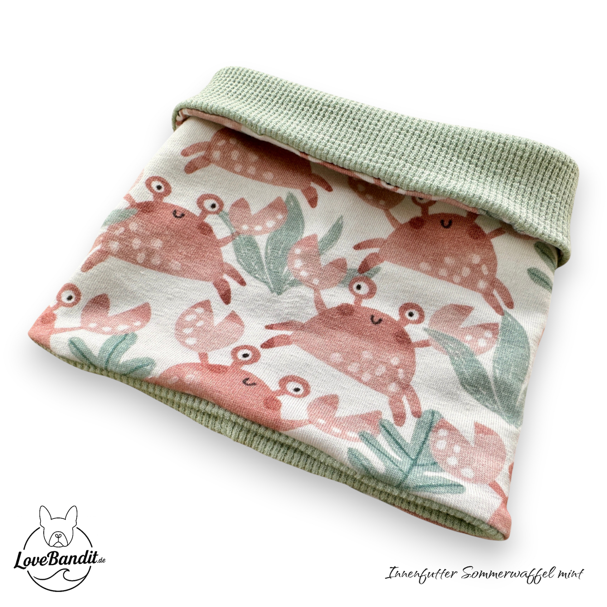 Hundeloop Hundehalstuch Frühling Sommer Krabben LoveBandit