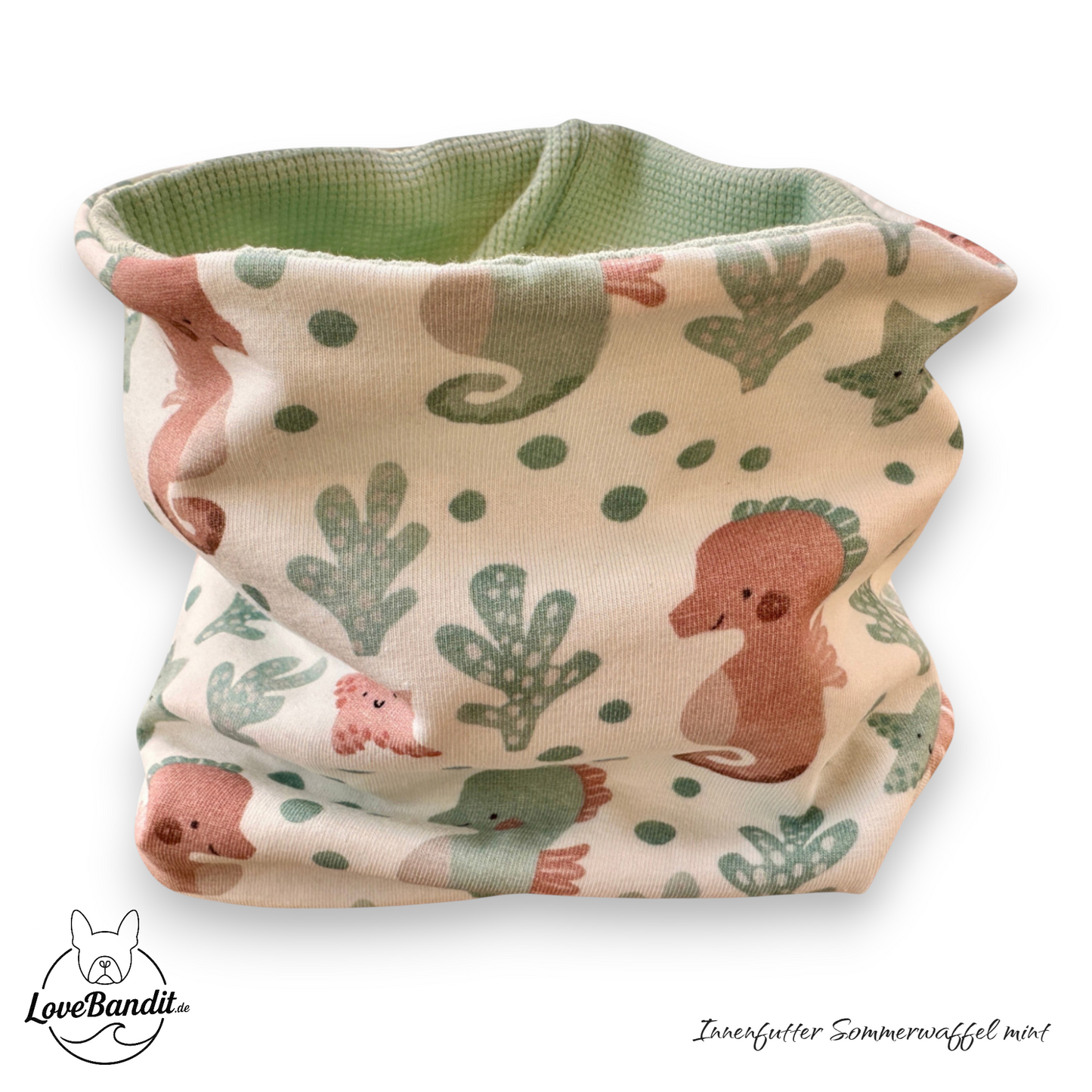 Hundeloop Hundehalstuch Frühling Sommer Seepferdchen Seesterne LoveBandit