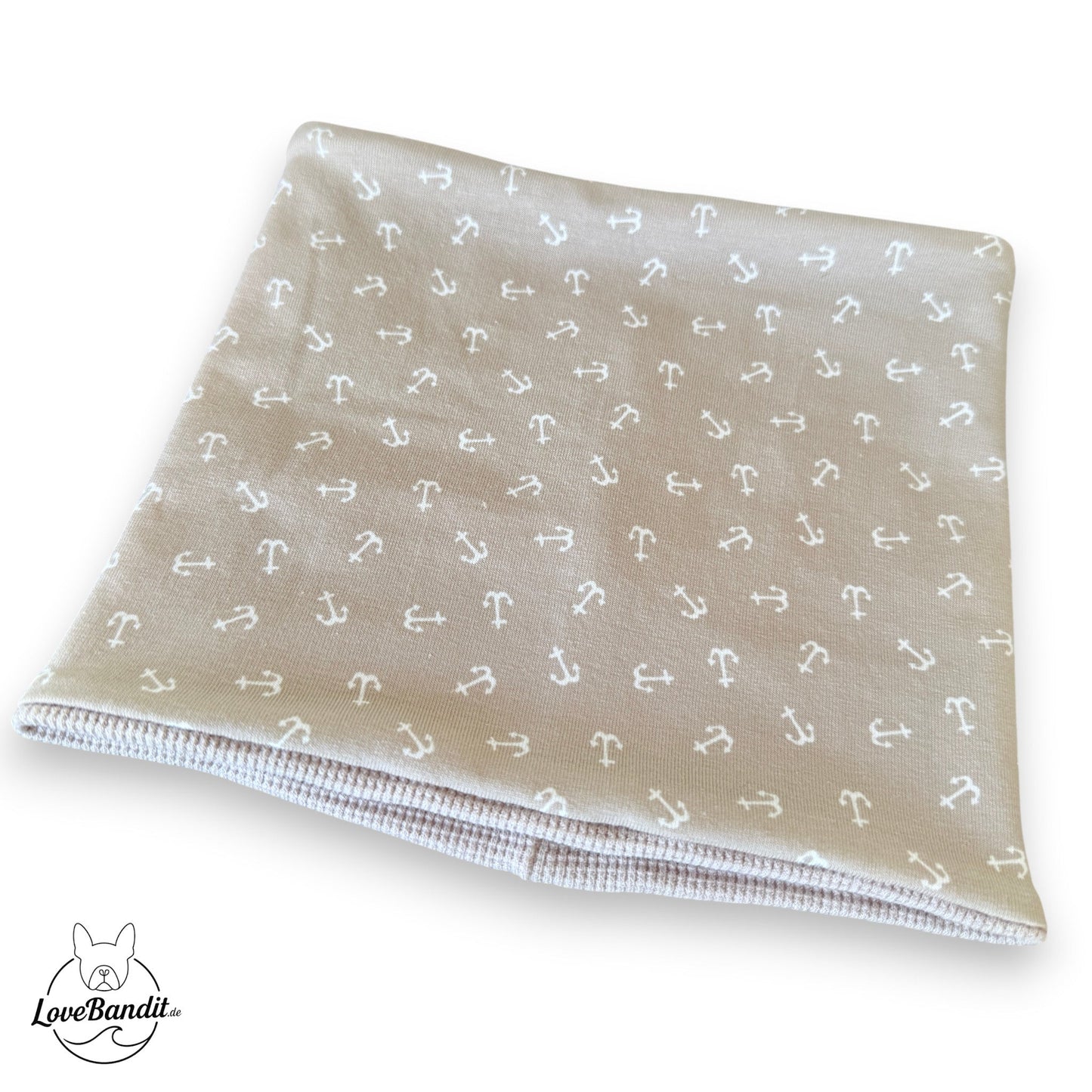 Hundeloop Hundehalstuch Frühling Sommer Anker Beige LoveBandit