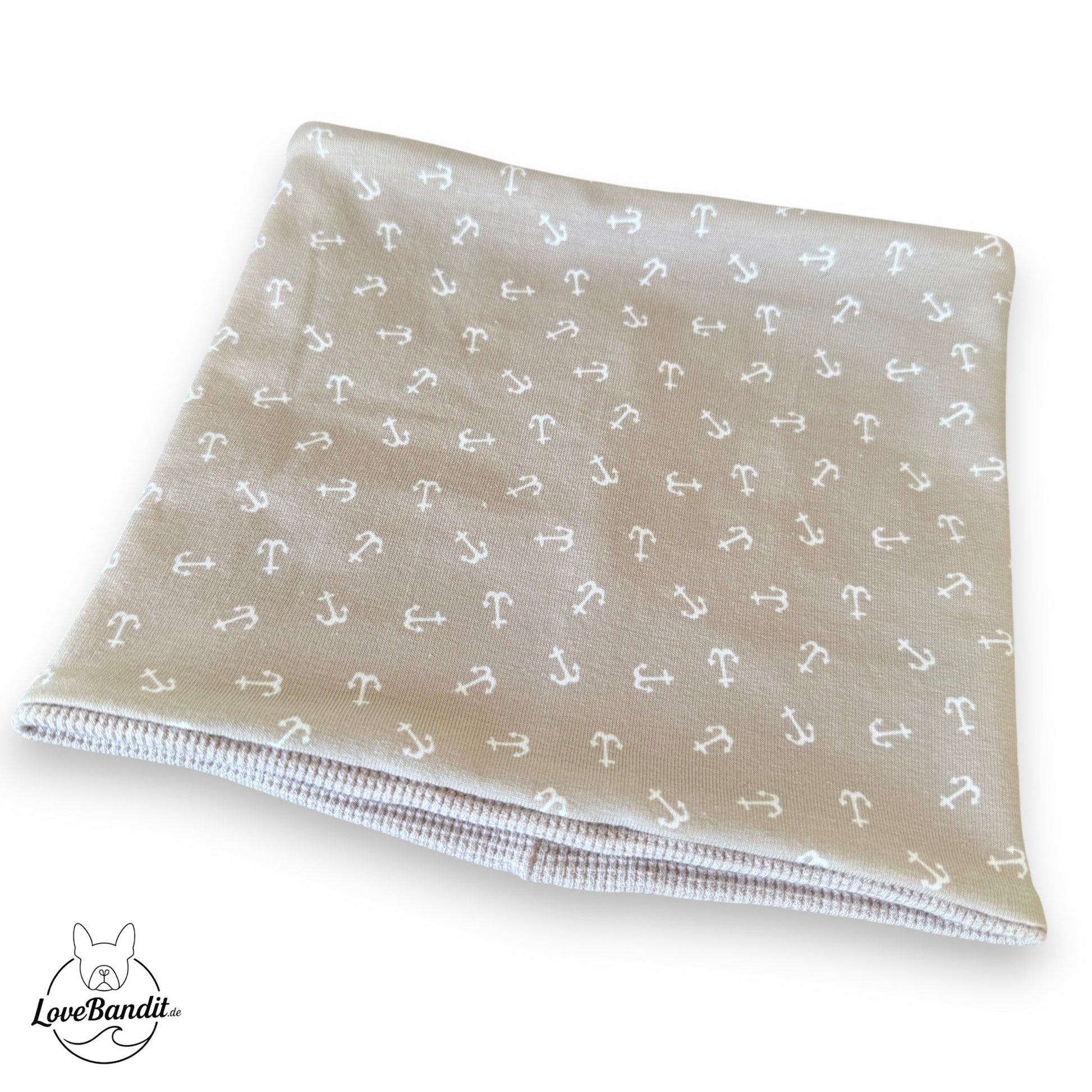 Hundeloop Hundehalstuch Frühling Sommer Anker Beige LoveBandit