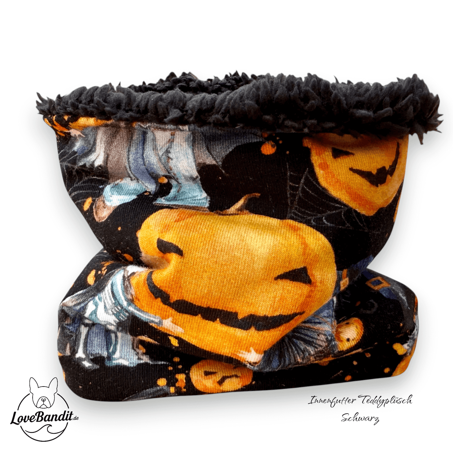 Hundeloop Hundeschal Halloween Kürbisse Lovebandit