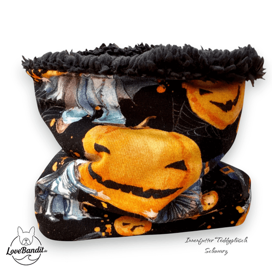 Hundeloop Hundeschal Halloween Kürbisse Lovebandit