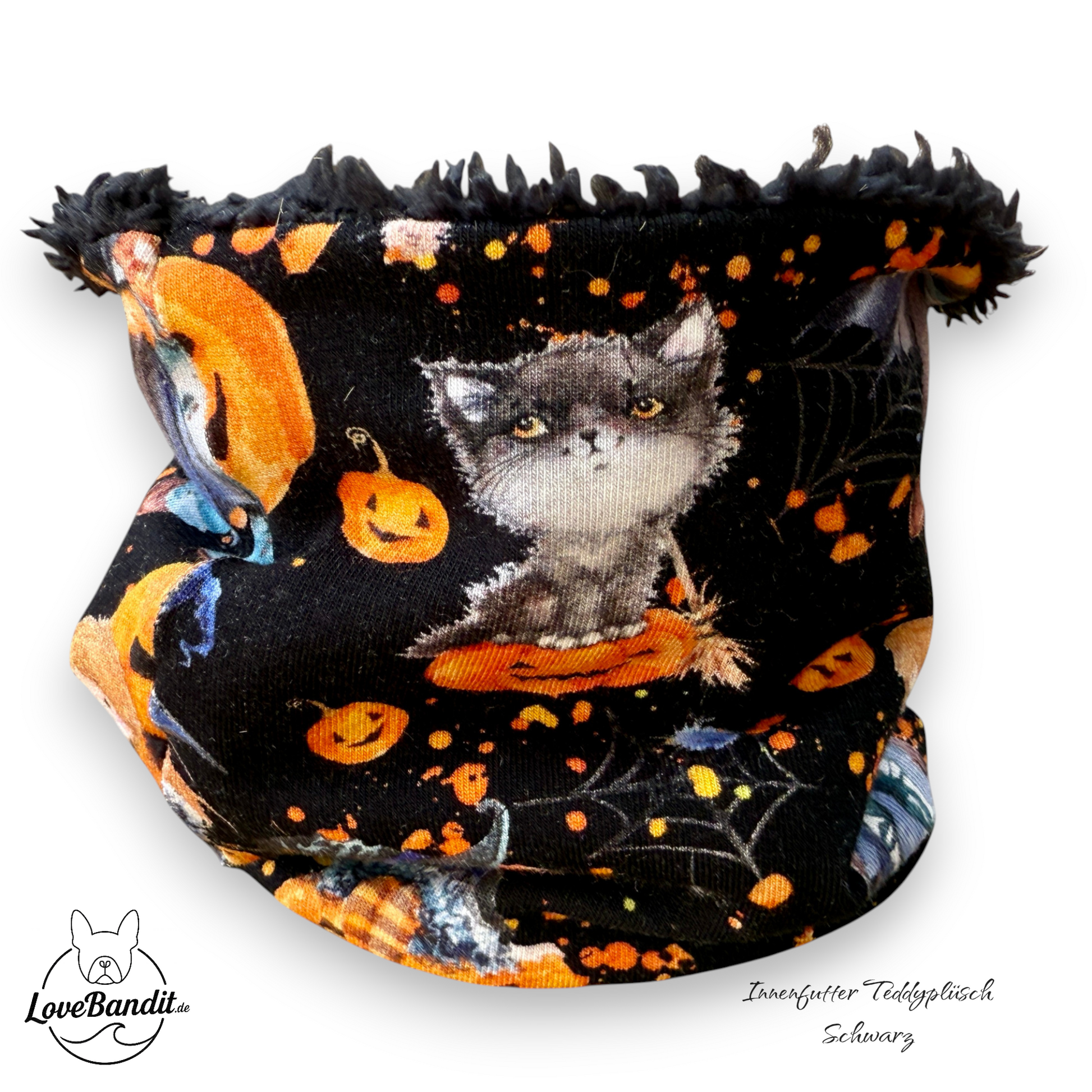 Hundeloop Hundeschal Halloween Kürbisse Lovebandit