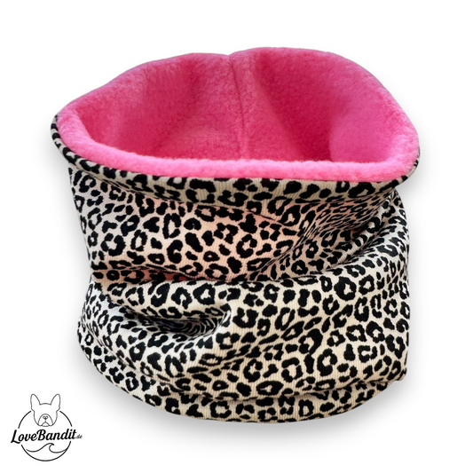 Hundeloop Hundeschal Neo Leo Leopardenprint Neon Fleece Lovebandit