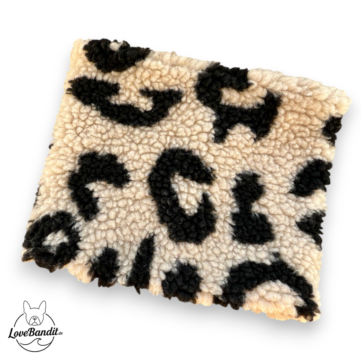 Hundeloop Hundeschal – Teddy Leo Beige Schwarz