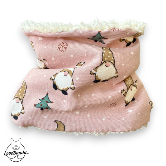 Hundeloop Hundeschal Weihnachtswichtel Rosé 🎄✨