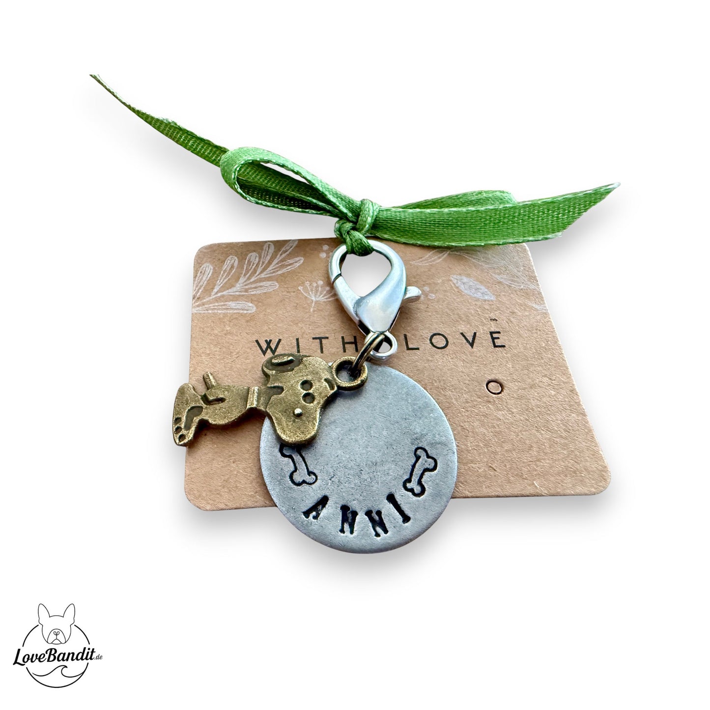 Hundemarke Kulthund Antik Silber Messing Bronze Lovebandit