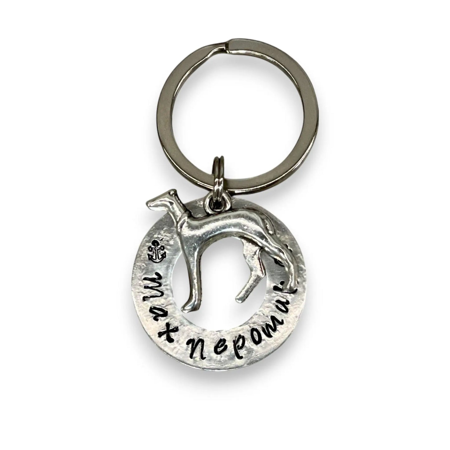 Hundemarke Ring personalisierbar "Windhund Liebe" Galgo Whippet Lovebandit