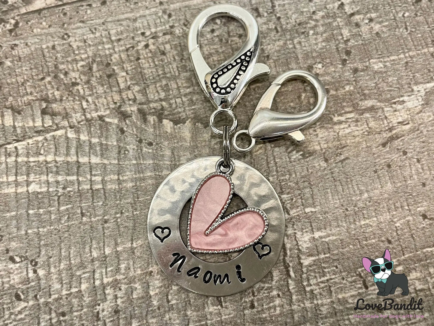 Hundemarke Ring personalisierbar "Windhund Liebe" Galgo Whippet Lovebandit