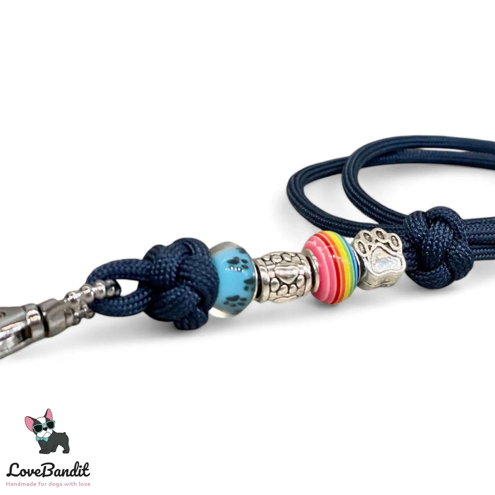 Hundepfeifenband Pride Blau aus Paracord - LoveBandit