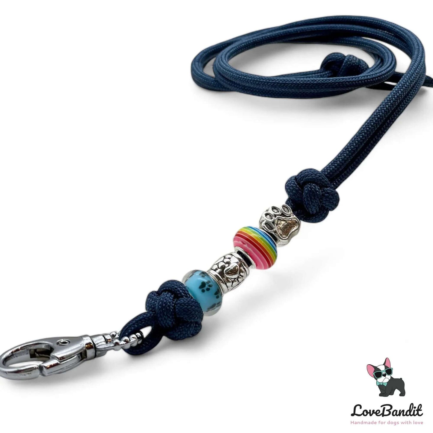 Hundepfeifenband Pride Blau aus Paracord - LoveBandit