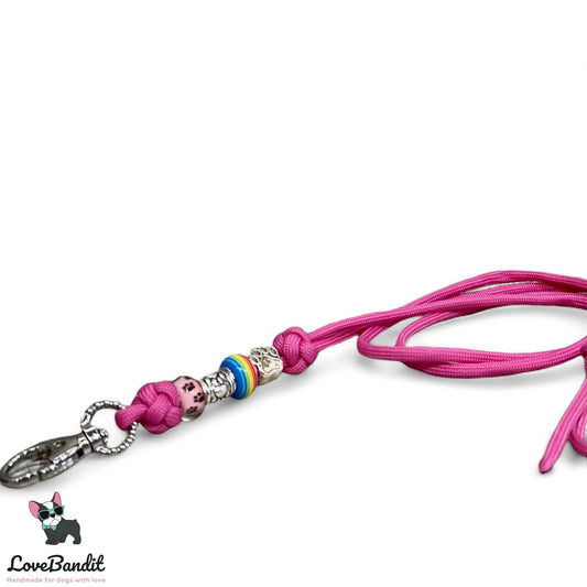 Hundepfeifenband "Pride Pink" aus Paracord Lovebandit