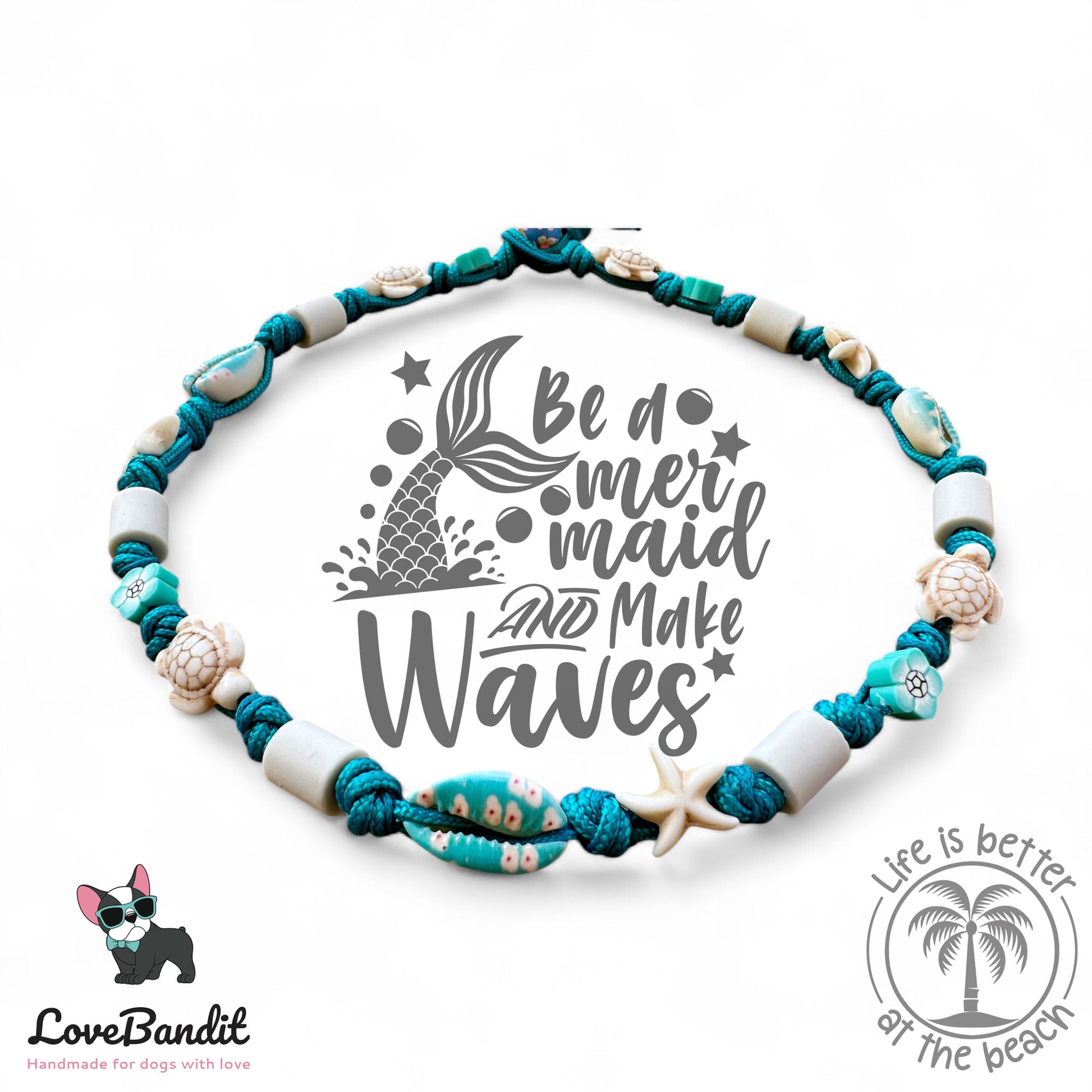 EM Keramik Halsband "Mermaid" Mermaidblue Lovebandit