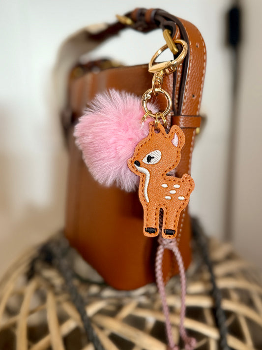 Taschenanhänger Bag Charm Little Deer-rosa-LoveBandit