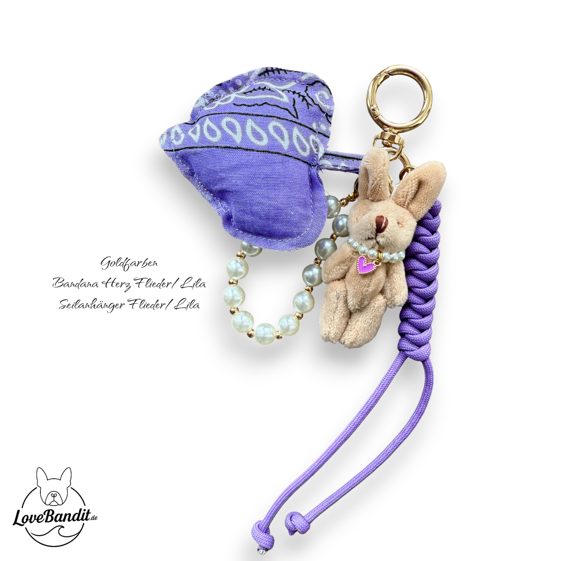 Taschenanhänger Bag Charm Frühlings-Hase Bling