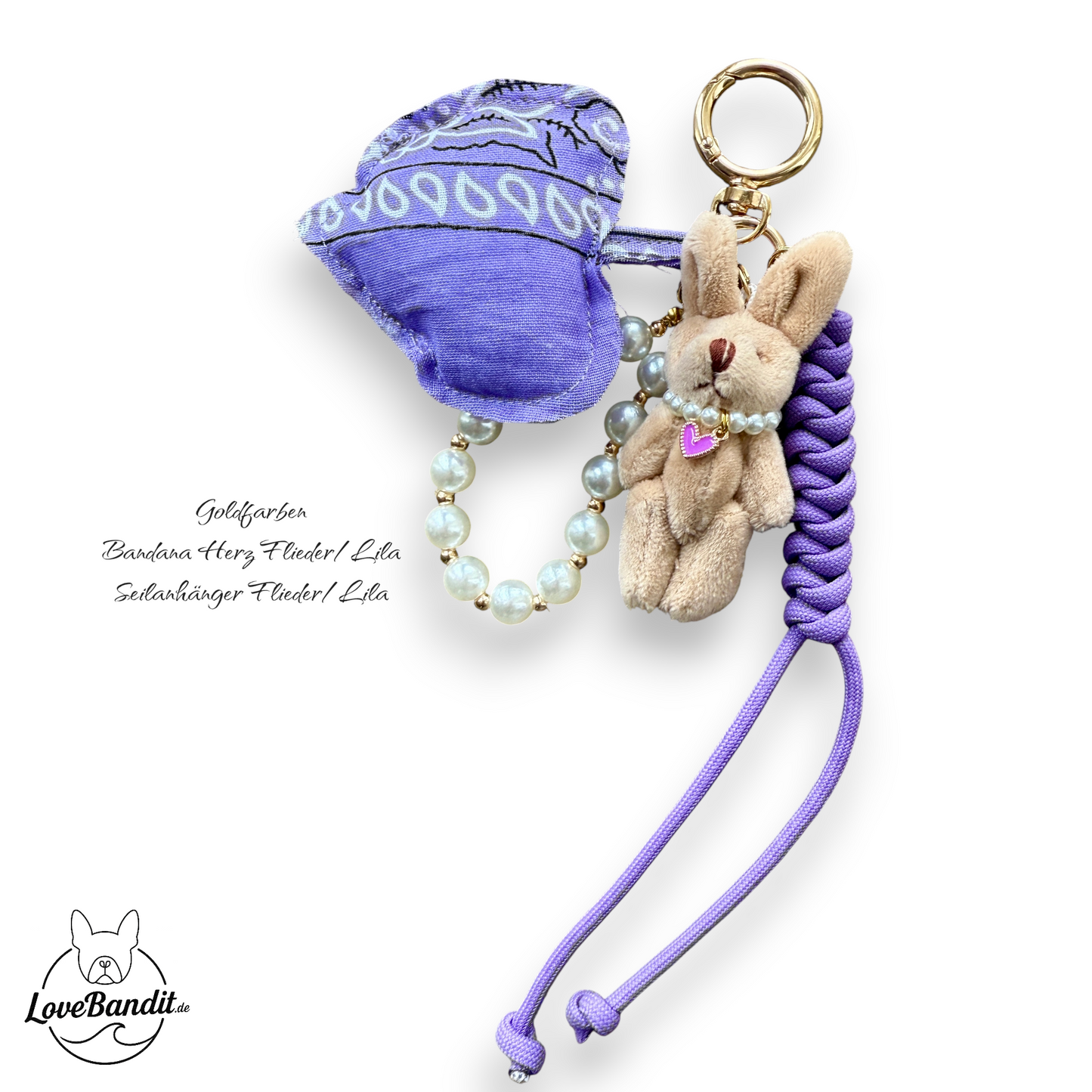 Taschenanhänger Bag Charm Frühlings-Hase Bling