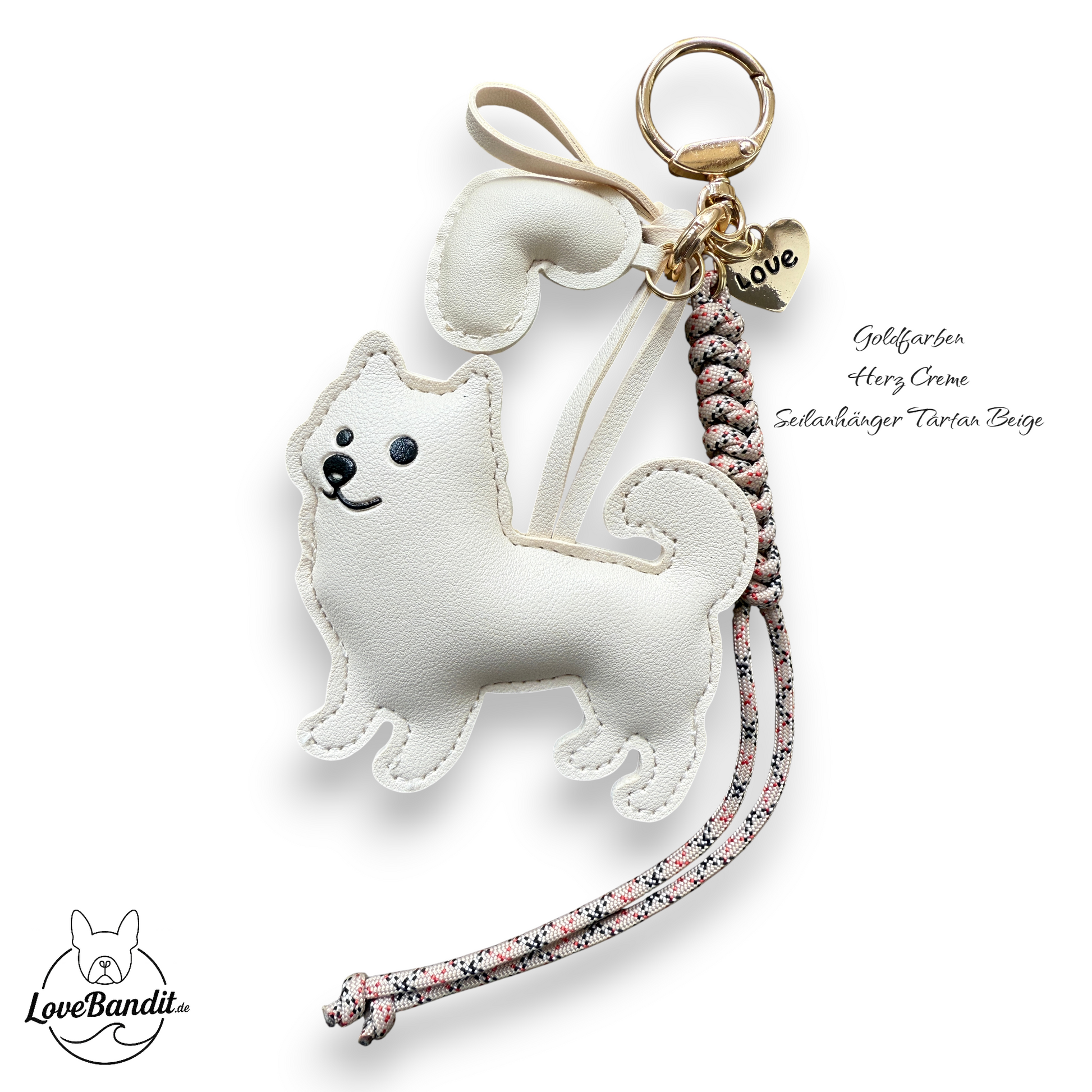 Taschenanhänger Bag Charm Dog Lover Samojede LoveBandit