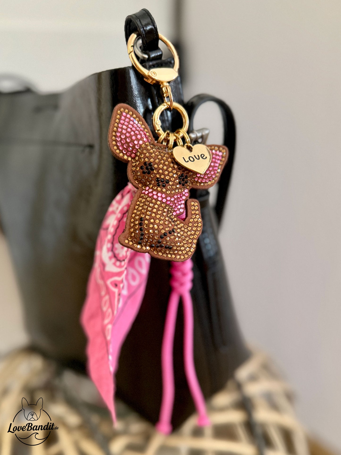 Taschenanhänger Bag Charm Chihuahua Pink-LoveBandit