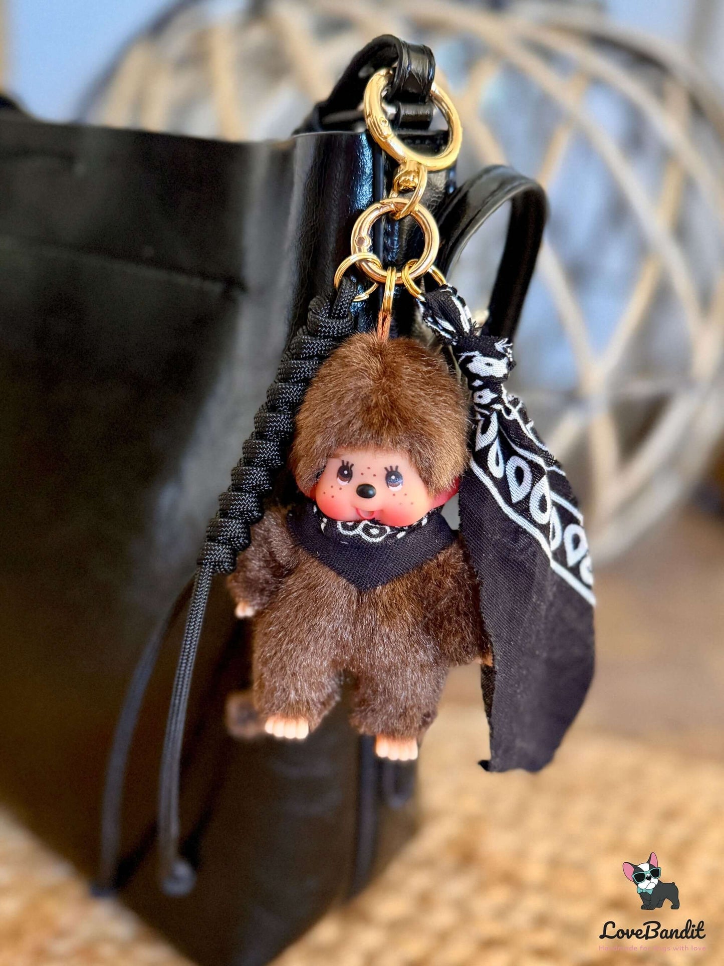 Taschenanhänger Bag Charm Monchhichi - RARITÄT - Bandana LoveBandit