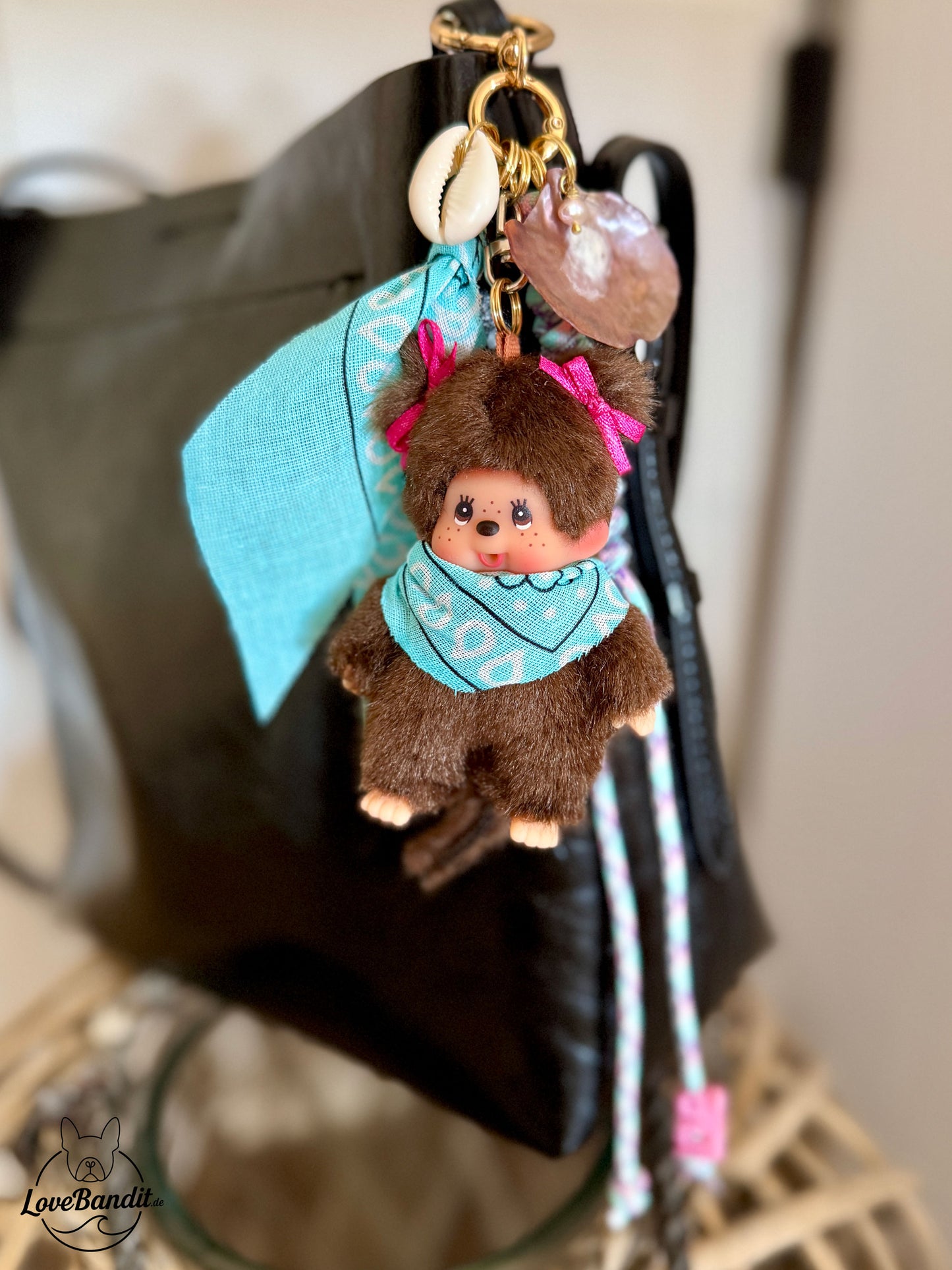 Taschenanhänger Bag Charm Monchhichi Beach Girl-LoveBandit