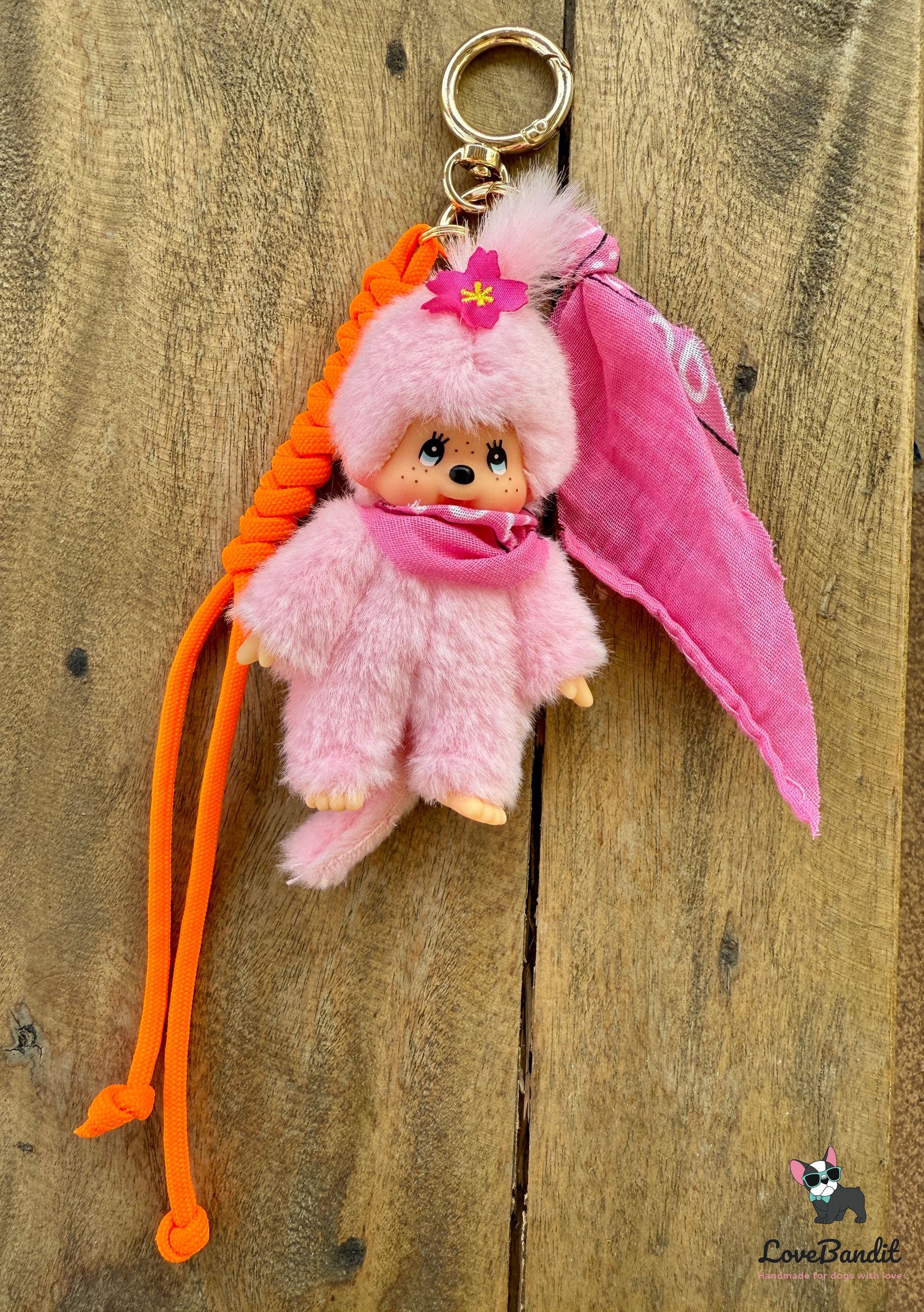 Taschenanhänger Bag Charm Monchhichi Pretty in Pink - LIMITIERT LoveBandit