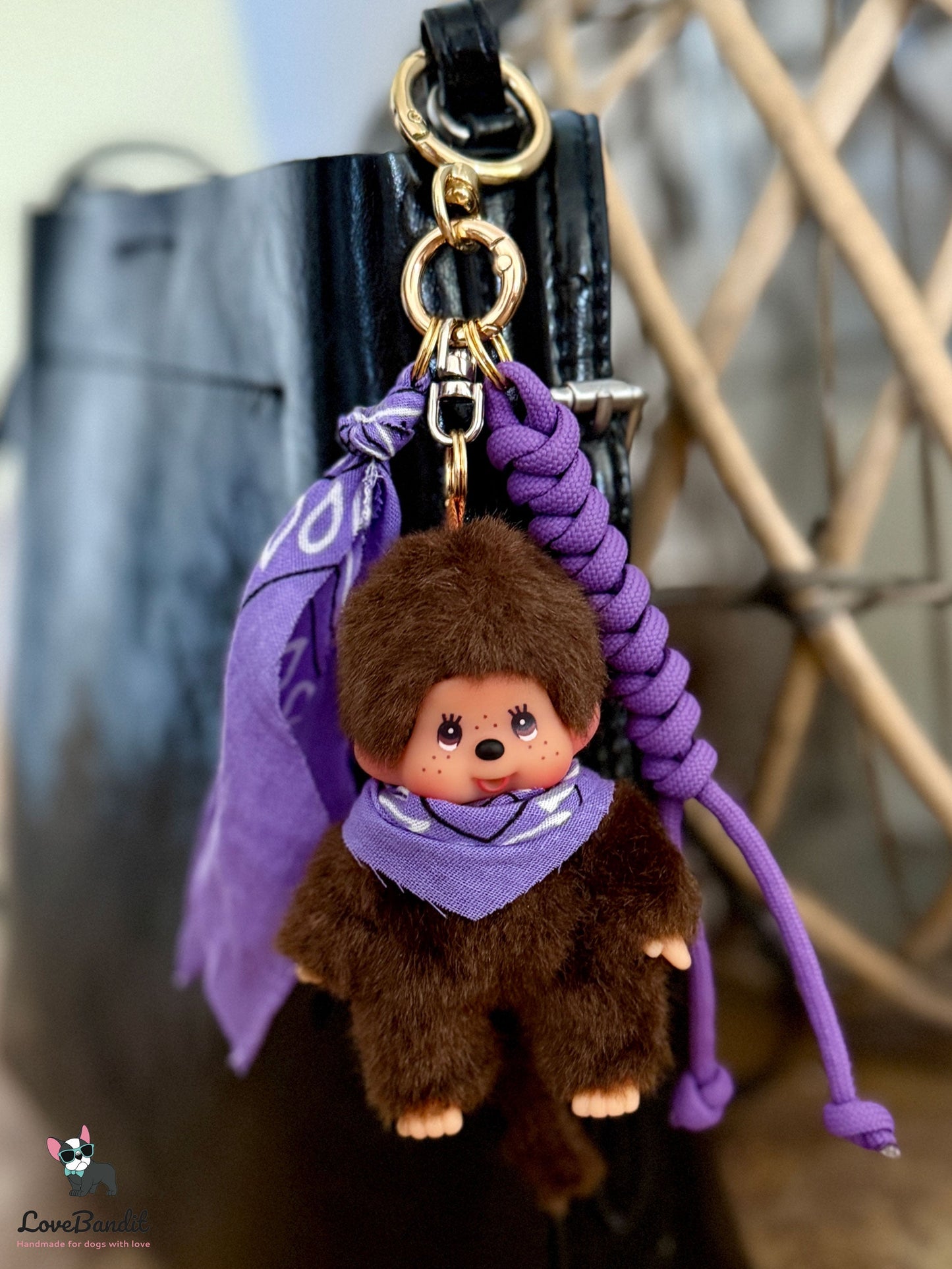 Taschenanhänger Bag Charm Monchhichi - RARITÄT - Bandana LoveBandit
