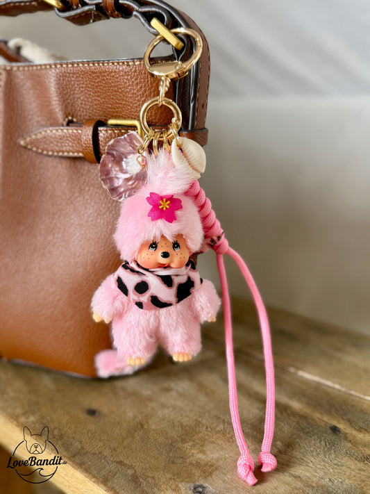 Taschenanhänger Bag Charm Monchhichi rosa Sealover - LIMITIERT - LoveBandit