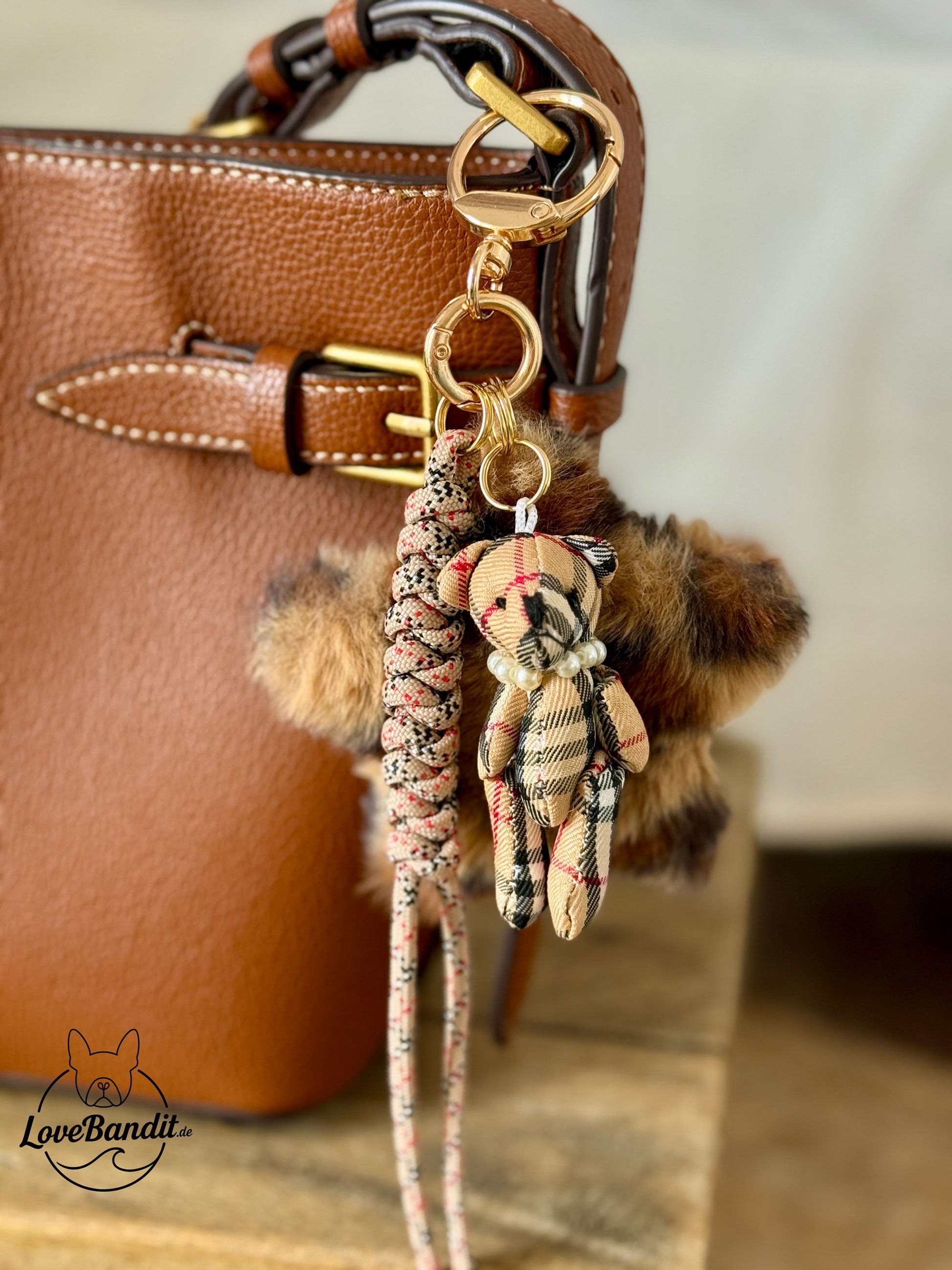 Taschenanhänger Bag Charm Tartan Love Teddy Leo 🤍🧸✨ LoveBandit