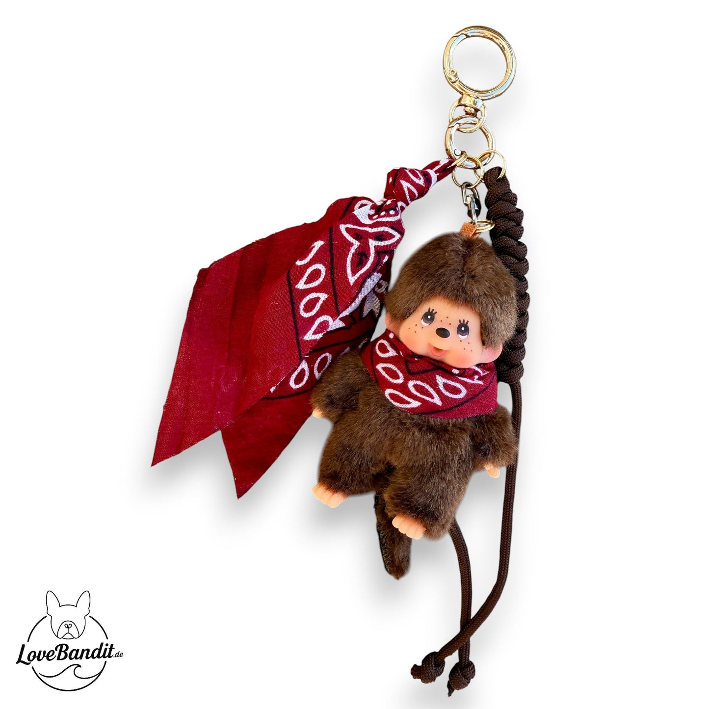 Taschenanhänger Bag Charm Monchhichi - RARITÄT - Bandana LoveBandit