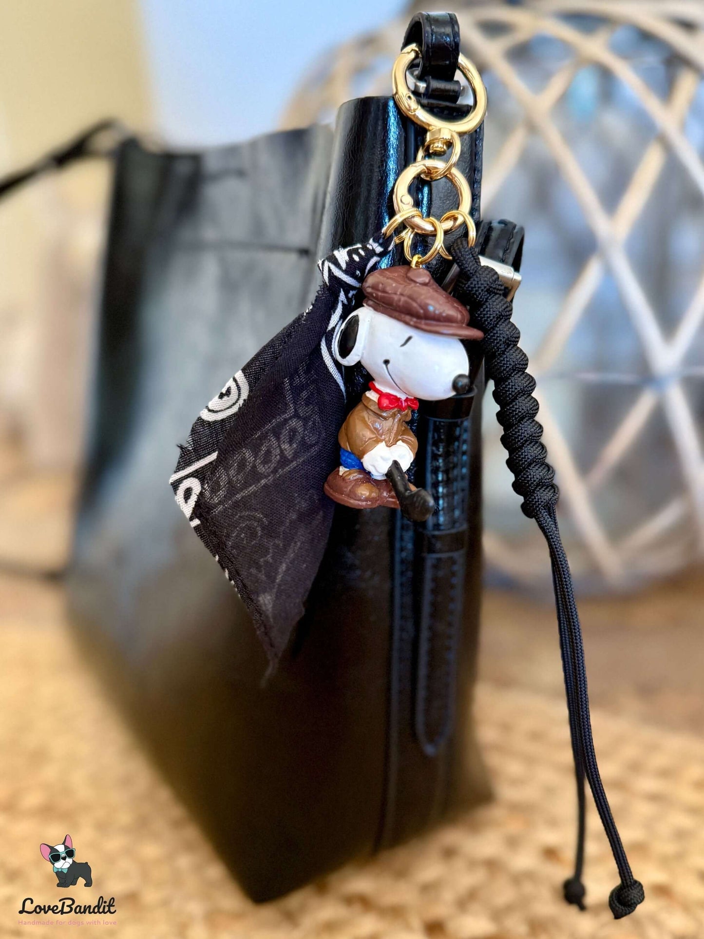 Taschenanhänger Bag Charm Peanuts Snoopy Golf LoveBandit