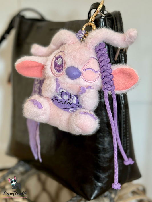 Taschenanhänger Bag Charm Stitch & Angel rosa-LoveBandit