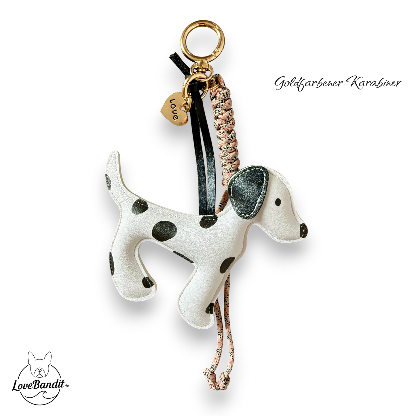 Taschenanhänger Bag Charm Dalmatiner LOVE 🐾🤍