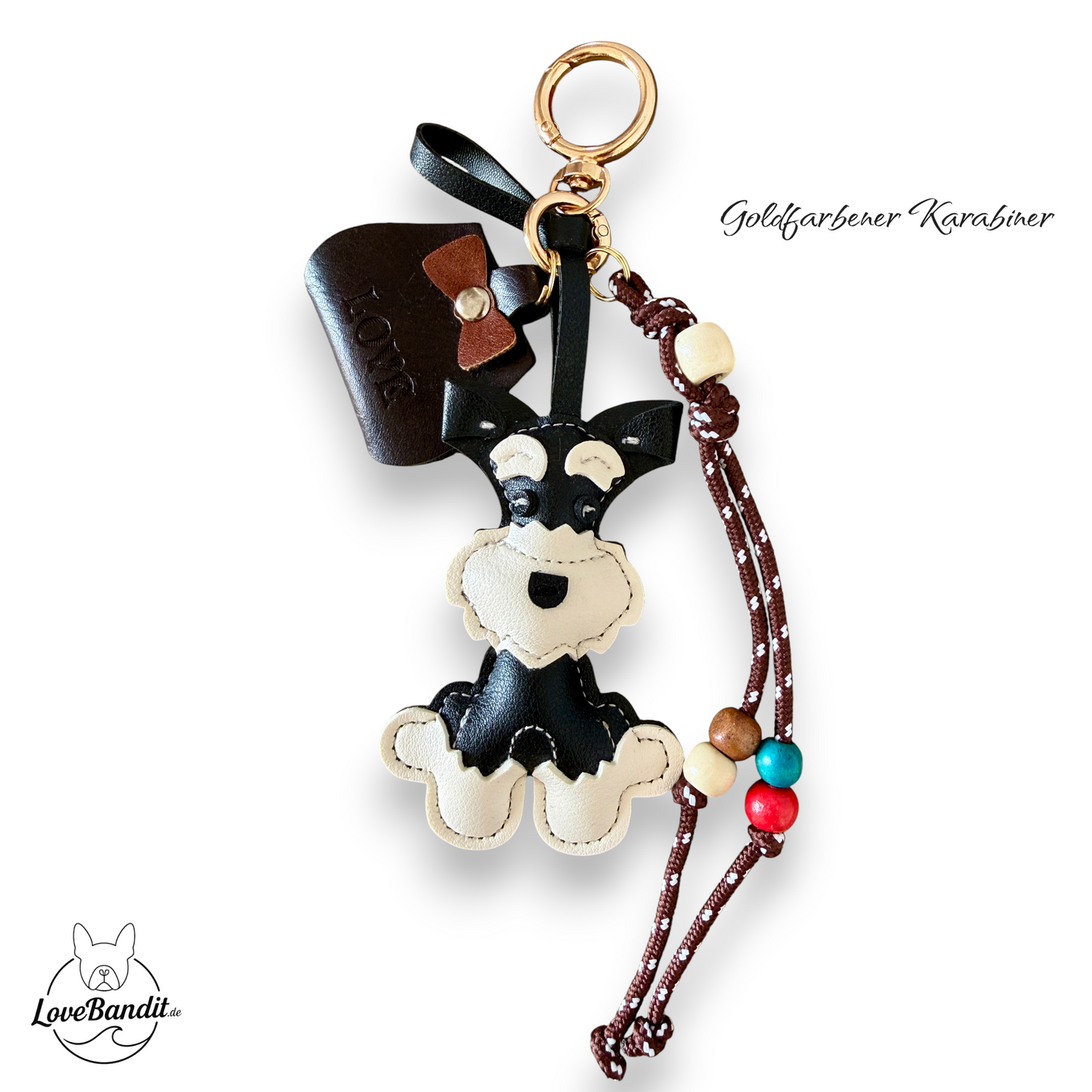 Taschenanhänger Bag Charm Little Schnauzer Love blk 🐾🖤
