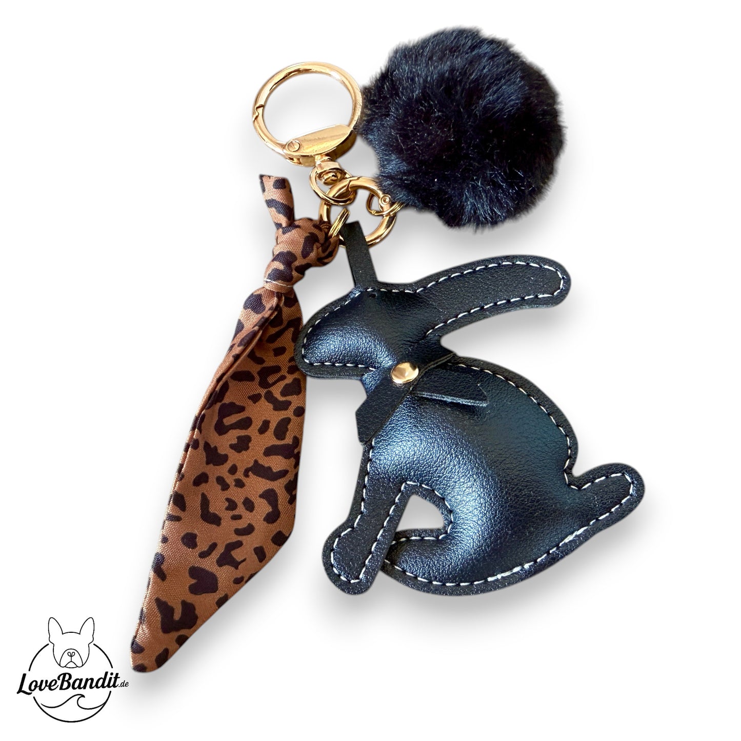 Taschenanhänger Bag Charm Little Bunny Noir