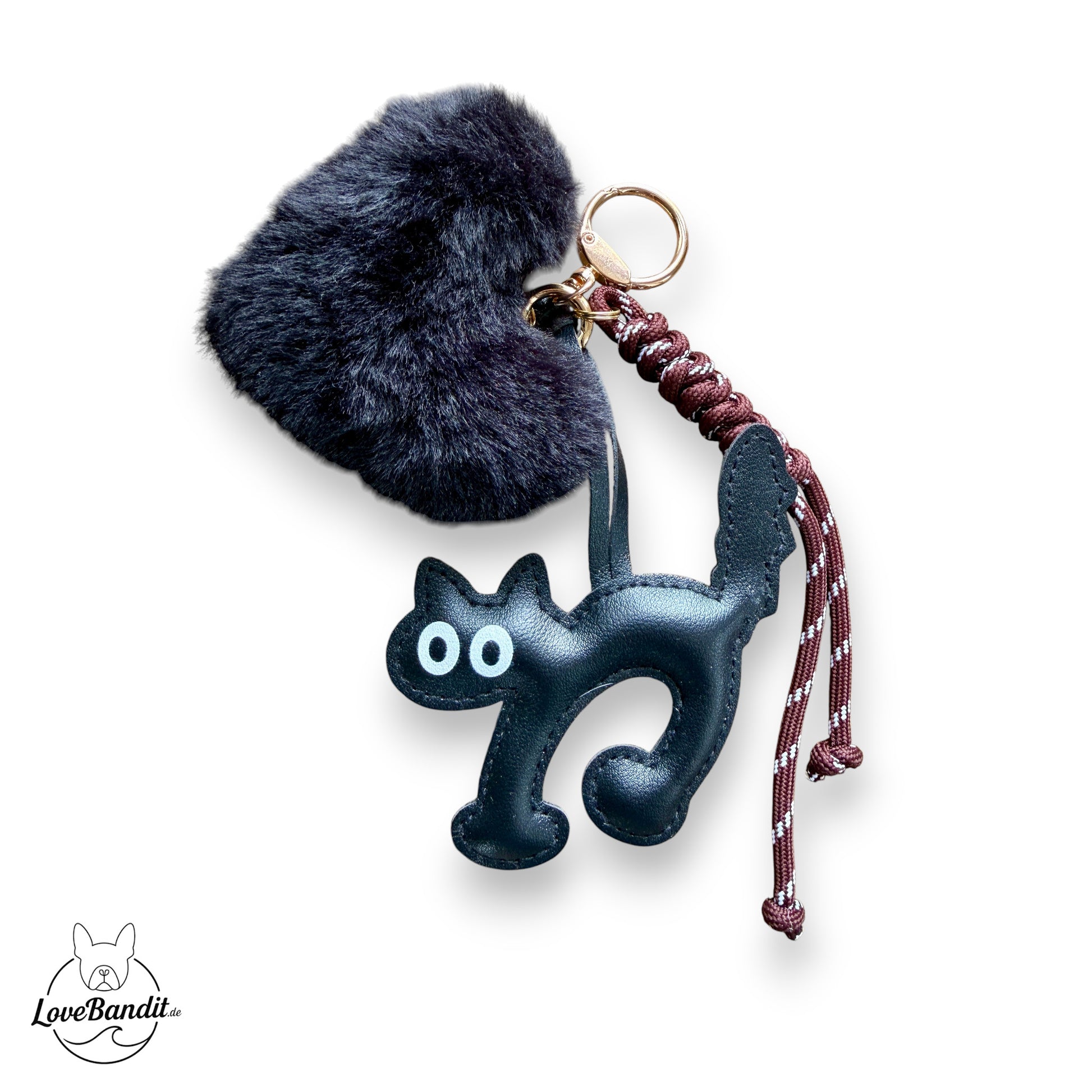 Taschenanhänger Bag Charm Katze Black Cat 