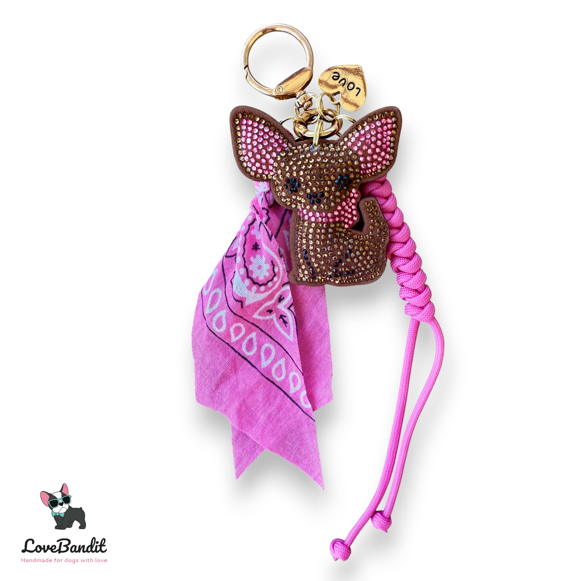 Taschenanhänger Bag Charm Chihuahua Pink-LoveBandit