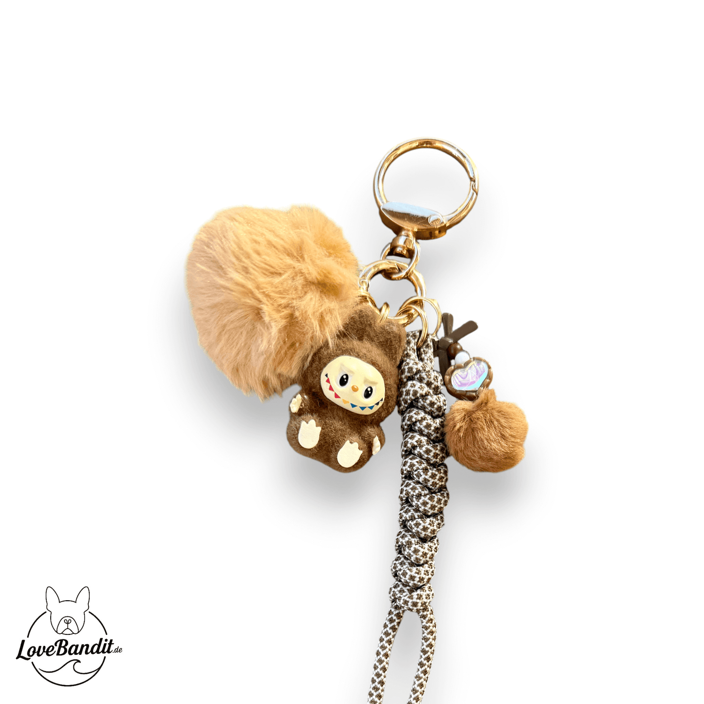 Taschenanhänger Bag Charm – Labubu Lafufu Braun 🤎✨ LoveBandit