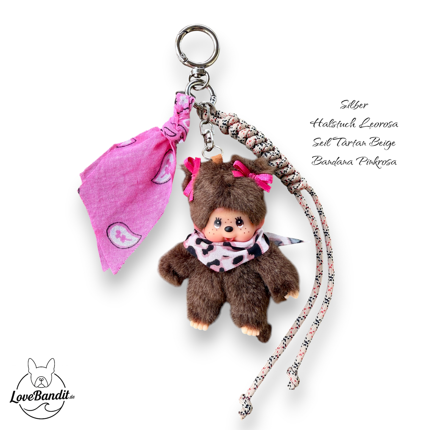 Taschenanhänger Bag Charm Monchhichi Pink - RARITÄT