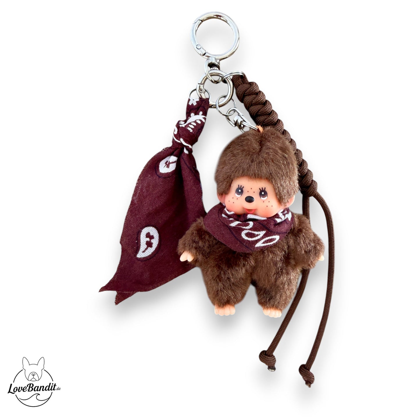 Taschenanhänger Bag Charm Monchhichi - RARITÄT - Bandana LoveBandit