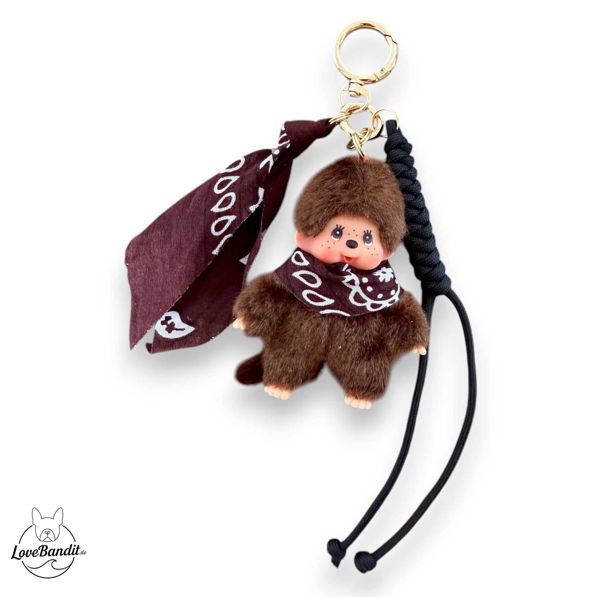 Taschenanhänger Bag Charm Monchhichi - RARITÄT - Bandana LoveBandit
