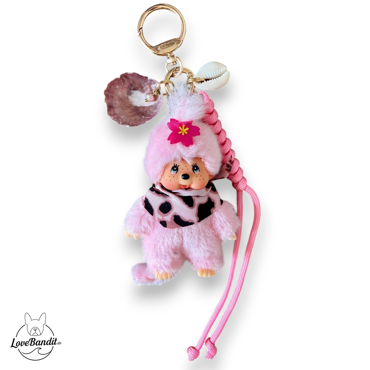 Taschenanhänger Bag Charm Monchhichi rosa Sealover - LIMITIERT - LoveBandit