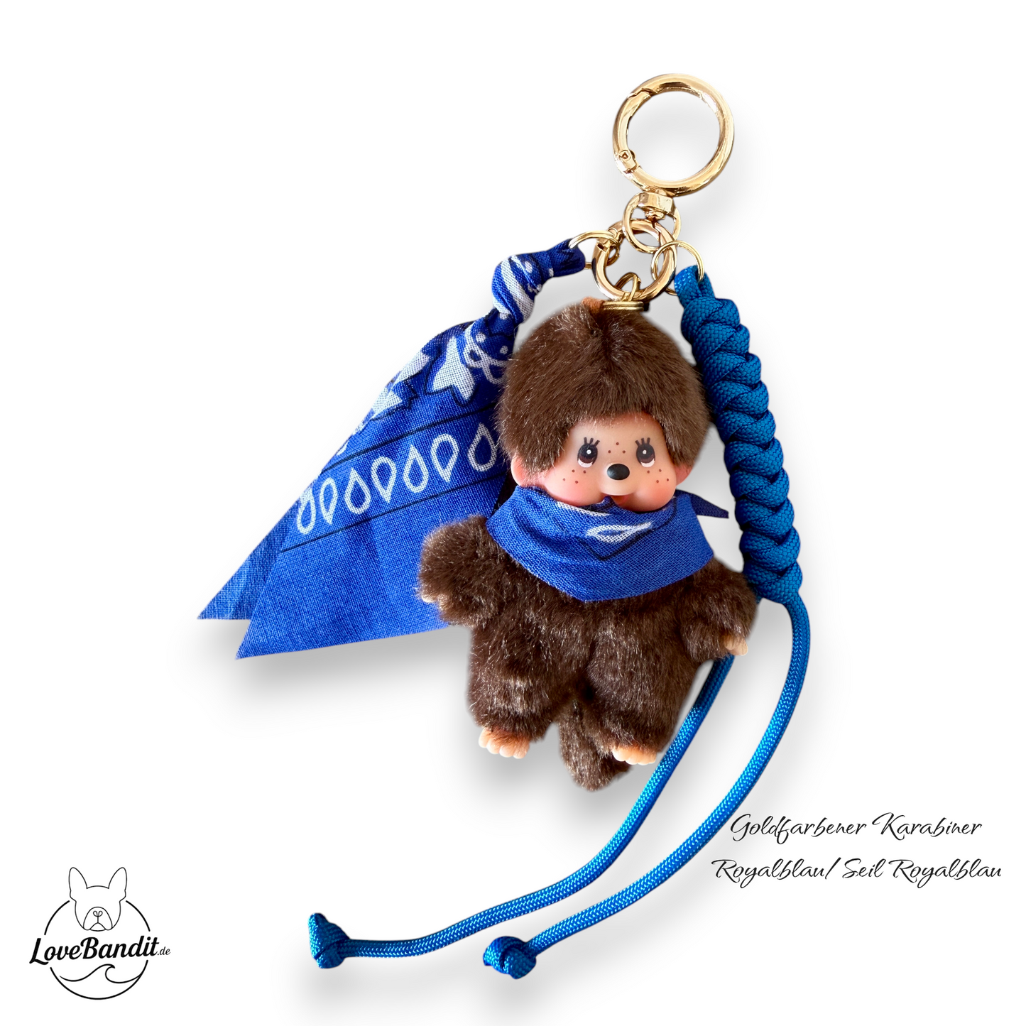 Taschenanhänger Bag Charm Monchhichi - RARITÄT - Bandana LoveBandit
