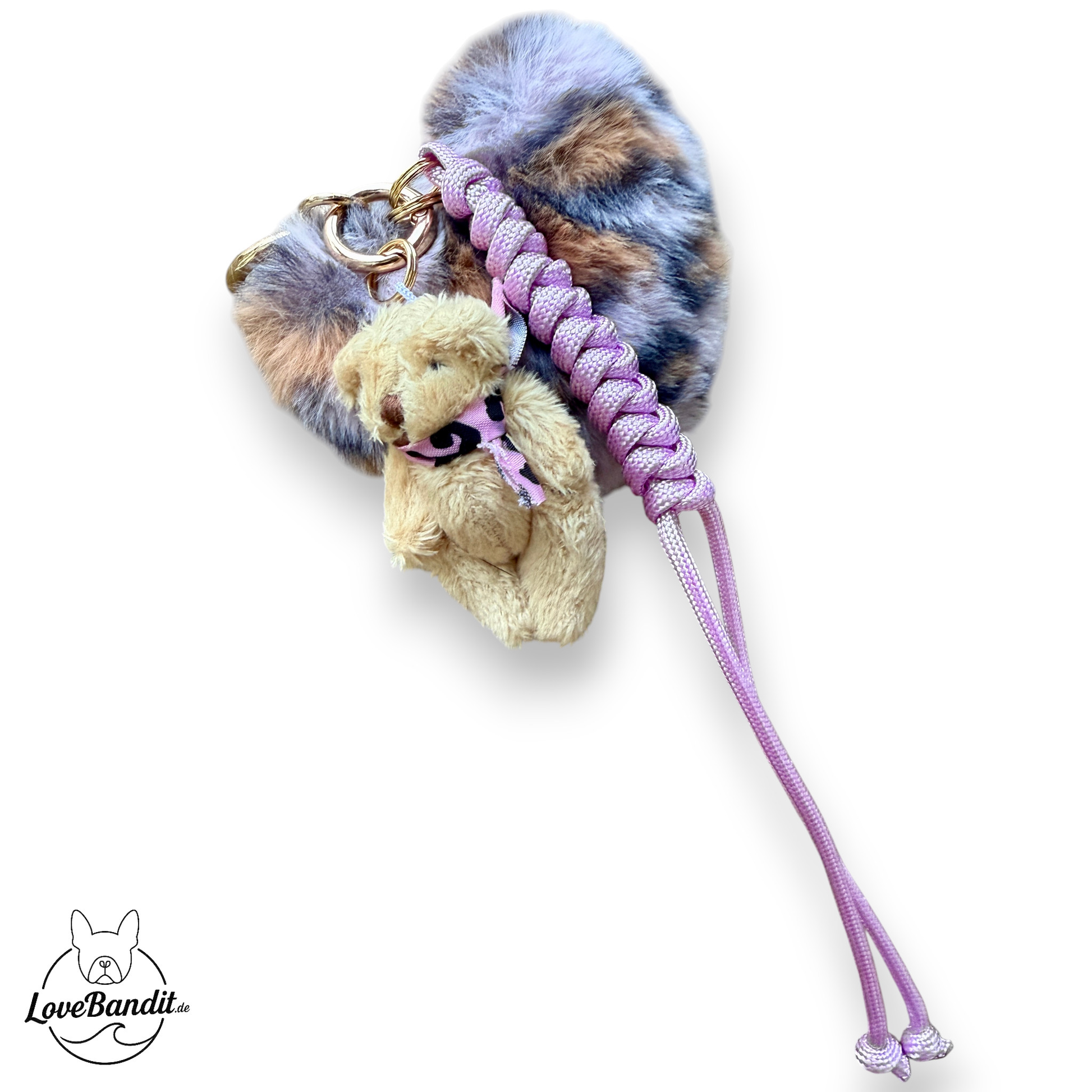 Taschenanhänger Bag Charm Teddy Heart 🤍🧸✨ LoveBandit