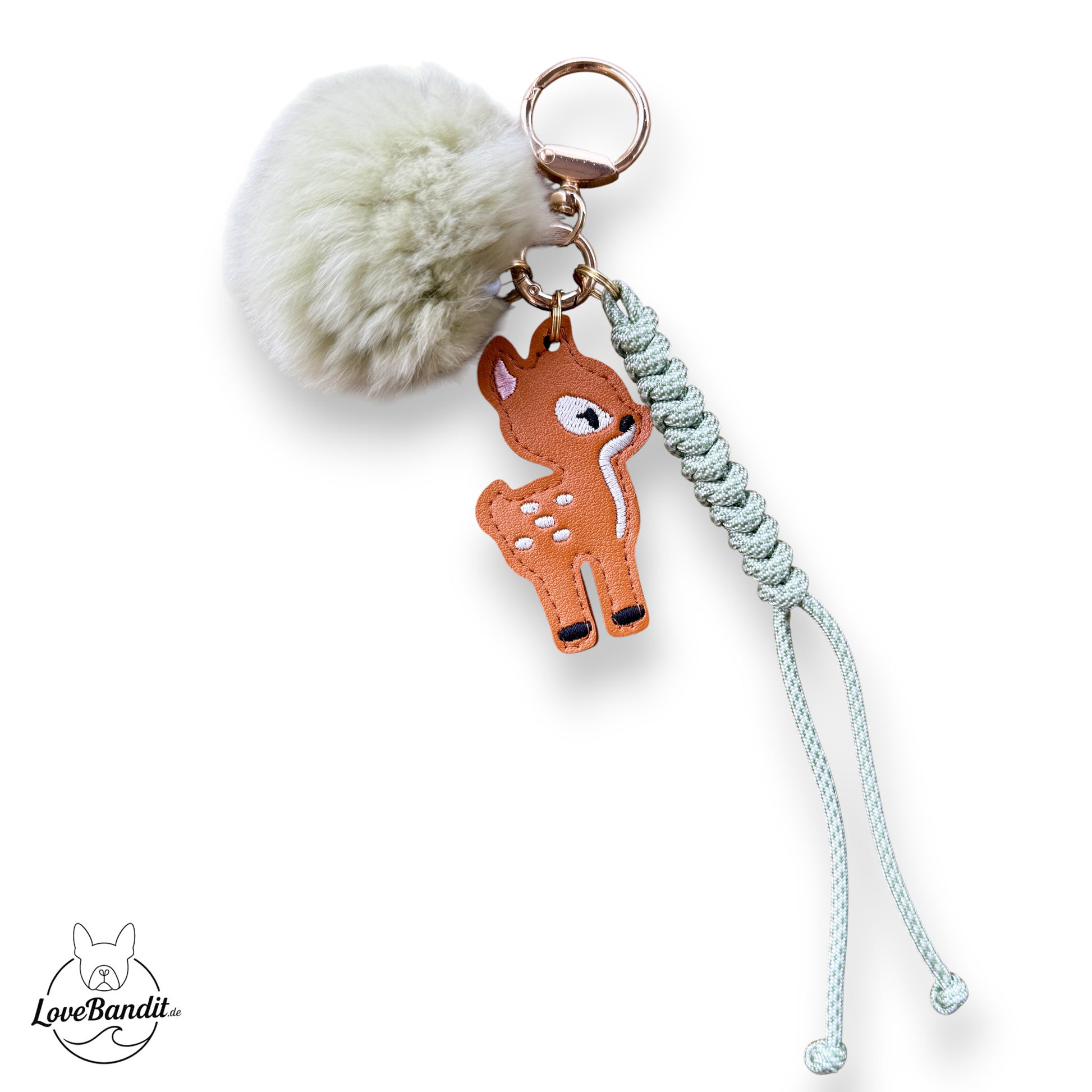 Taschenanhänger Bag Charm Little Deer-pistazie-LoveBandit